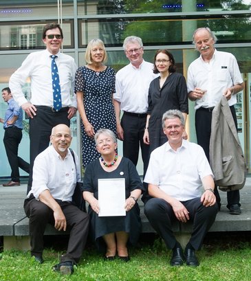 Gruppenfoto Preisverleihung beim Bayerischen Architekturpreis 2015